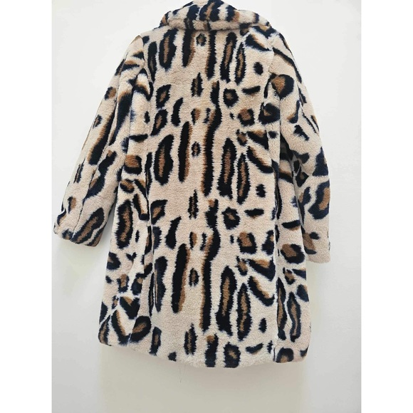 Anthropologie x Sanctuary Collins Leopard Faux Fur Coat Size S - Picture 6 of 7